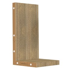 DING DONG PET 貓用鈴鐺垂直L型貓抓板 簡約款, 1個, 混色