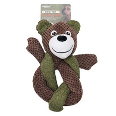 KARAPET Puppy Dream 狗狗中大型犬用拉扯遊戲玩具公仔 00077, 熊, 1個