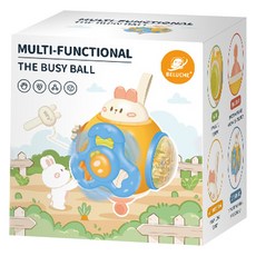 SkySunstar 兔子嬰兒撥浪鼓指尖陀螺 B 白色淺色 belucQQ008, 1個