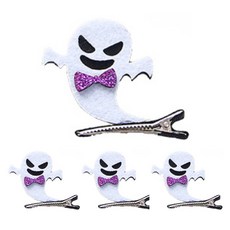 블랙트리 할로윈 소품 헤어 머리핀, 유령, 4개