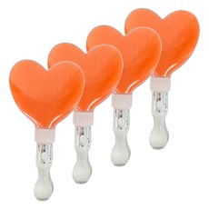 파티공구 LED 하트봉, 오렌지, 4개