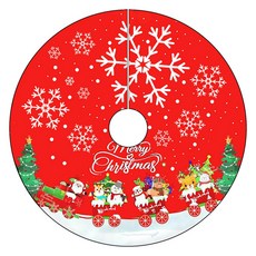 Allode 粉色聖誕樹裙裝飾, 1個, 01 手推車