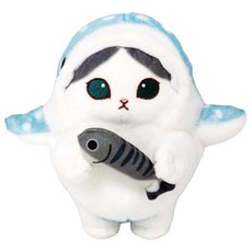 모후샌드 블루바이냥 상어코스튬 인형, 25cm, 혼합색상, 1개