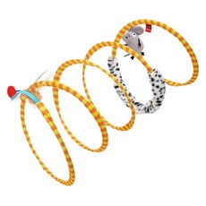 貓之夢 貓咪玩具 彈簧隧道玩具 00146 M(直徑 25cm), 單一顏色, 1個