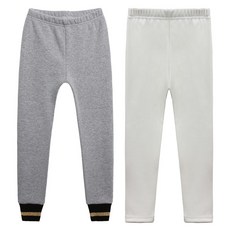 Uravi 兒童Wiz Rabi水貂絨內搭褲2件組