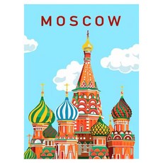 Momofix Painting DIY 數字油畫套組 30 x 40 cm, 1套, D26 莫斯科