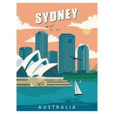 Momofix Painting DIY 數字油畫套組 30 x 40 cm, 1套, D14 雪梨