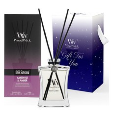 우드윅 시그니처 디퓨저 기프트 에디션, 1개, 100ml, 애머시스트 앤 앰버