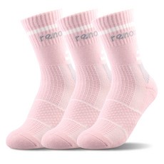 renoma 女款運動登山中筒襪, 粉色(款式 I), 5雙