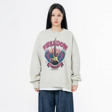 모즈모즈 테리 기모 피그먼트 프리덤 오버핏 맨투맨