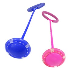 아가플러스 반짝반짝 일자형 LED 발목줄넘기 2p, 블루 + 핑크, 1세트