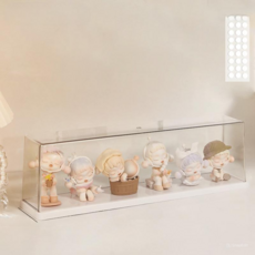 OYGYU 壓克力公仔展示櫃 長條型珍珠白, 1個