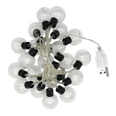 Time Leisure LED聖誕燈串/派對婚禮佈置燈飾 - USB暖光3米燈泡 20顆, 1個, 燈泡