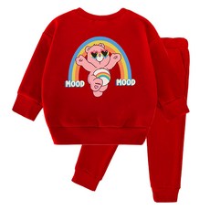 KIDSCREW 兒童粉紅心情上下裝套組