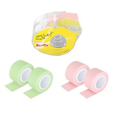 Scalla 粉色膠帶臺 + 黃色膠帶臺 + 綠色補充膠帶 2入 + 粉色補充膠帶 2入 套組 24mm, 1套, 混合色