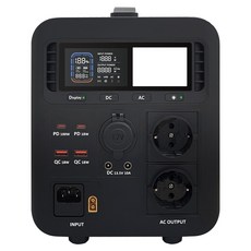 포유디지탈 캠핑용 휴대용 파워뱅크 PB700W, PB700W-UPS, 블랙