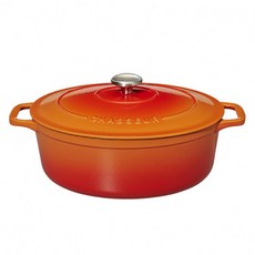 차세르 타원형 꼬꼬떼 냄비 29 x 22 cm, 29cm, 살몬, 1개