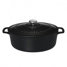 차세르 타원형 꼬꼬떼 냄비, 31cm, 블랙, 1개