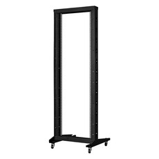 랜스타 오픈형 허브랙 랙케이스 통풍 과열방지 통신랙 19인치 검정 LS-1800HBO, 1개