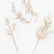 Homeflow 聖誕室內裝飾人造葉飾3件組, 1套, 金色