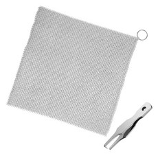 MONACO OLIVE 頂級 316L 不鏽鋼環形清潔刷 20cm + 開環器套組, 銀色, 1套