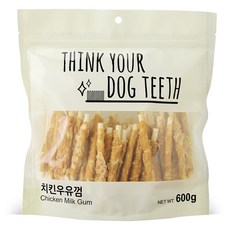 띵크유어도그티 강아지 딩고껌 대용량, 혼합맛(치킨/우유), 600g, 1개