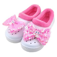 Cocobrain 兒童萬用毛絨亮片貓咪室內拖鞋