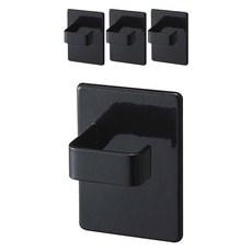 모나코올리브 수납펑정 냉장고세탁기 사이드 착붙 자석후크, 블랙, 4개