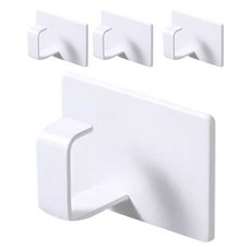 MONACO OLIVE 收納整理 冰箱洗衣機側面強力磁吸掛鉤, 白色, 4個