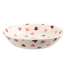 Emma Bridgewater Pinks 粉紅愛心中型義大利麵碗 23cm, 1個, 混合色