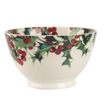 Emma Bridgewater 聖誕冬青深沙拉碗 16cm, 1個, 混合色
