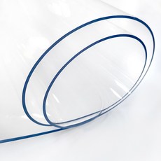 커버팩토리 테이블 매트 모서리라운드 1.5cm, 투명, 두께 1mm x 가로 90cm x 세로 210cm, 1개