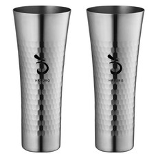 Haroro YAMANO 不鏽鋼錘紋杯 460ml, 2個