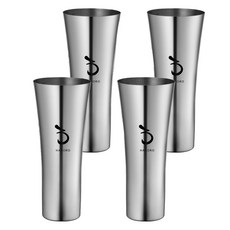 하로로 야마노 스테인 플레인컵 460ml, 4개