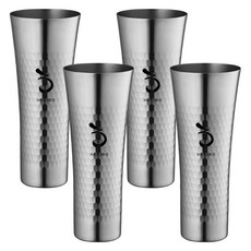 Haroro YAMANO 不鏽鋼錘紋杯 460ml, 4個