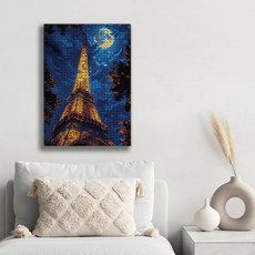 타공판닷컴 UV프린팅타공판 700 x 1000 mm, 파리의 밤하늘, 1개
