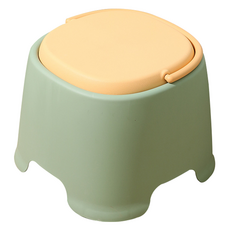 THE ZAKKA 圓形手把雙色浴室椅, 綠色