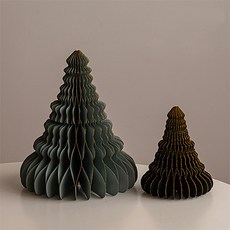 Home Flow聖誕紙樹 桌面用 迷你樹 01, 2個, 混色