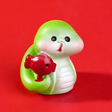 홈플로우 앙증맞은 행운의 뱀 미니어쳐 피규어 장식품, 07