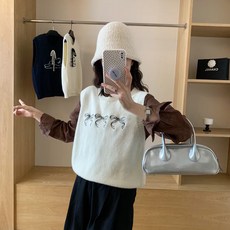 andstyle 女款 Soi 蝴蝶結圓領針織背心 263755