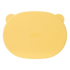 Edison 自主矽膠吸附餐盤蓋, 1個, 黃色, 單品