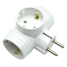 코텍스 접지 T자 멀티탭 3구 E-7021, 1개