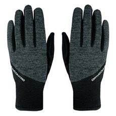 INCONTRO 女性用 2WAY 發熱運動防寒手套 雙手穿戴組, 深灰色, 1套