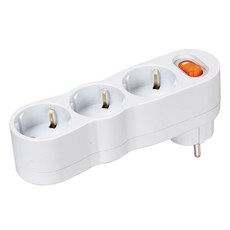 코텍스 접지 일자 스위치 3구 E-7318, 160mm, 혼합색상, 1개