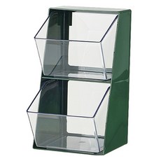 Block Mart 廚房用品咖啡茶包收納盒, 綠色, 1個