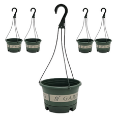 Gardenit 園藝塑膠懸掛式吊盆, 混合顏色, 5個