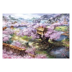 갓템하우스 成人消磨時間風景拼圖, 1000件, 櫻花別墅, 1個