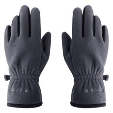 인콘트로 남성용스포츠 플리스 폴라 방한장갑 양손착용, 회색, 1개