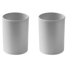 Linesmith 磁吸式洗手台倒掛漱口杯+磁鐵組, 灰色, 2套