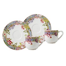 지앙 밀프뤠르 에스프레소잔 세트, 혼합색상, 2세트